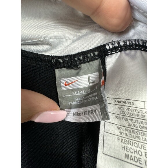 Men’s Nike Fit Dry Track‎ Black Pants Size Large Sweats Gym Workout Casual Cool - Picture 6 of 9
